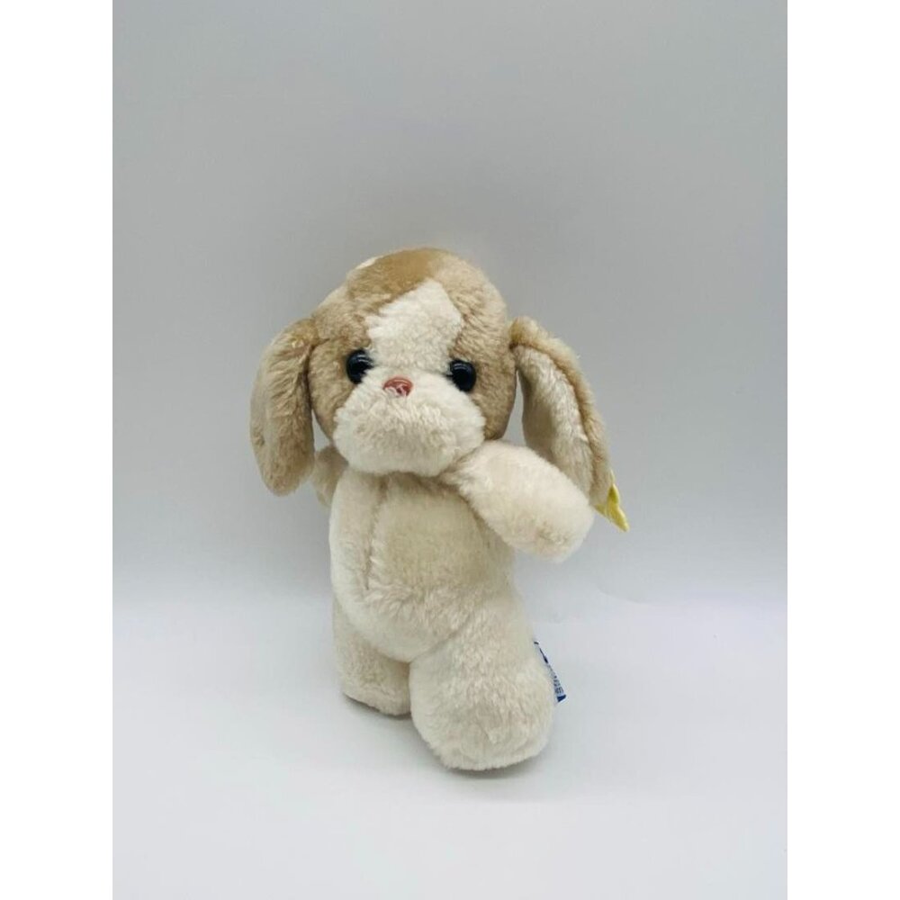 Vintage Emotions Tan & Cream Plush Puppy Stuffed Animal Toy Mattel
